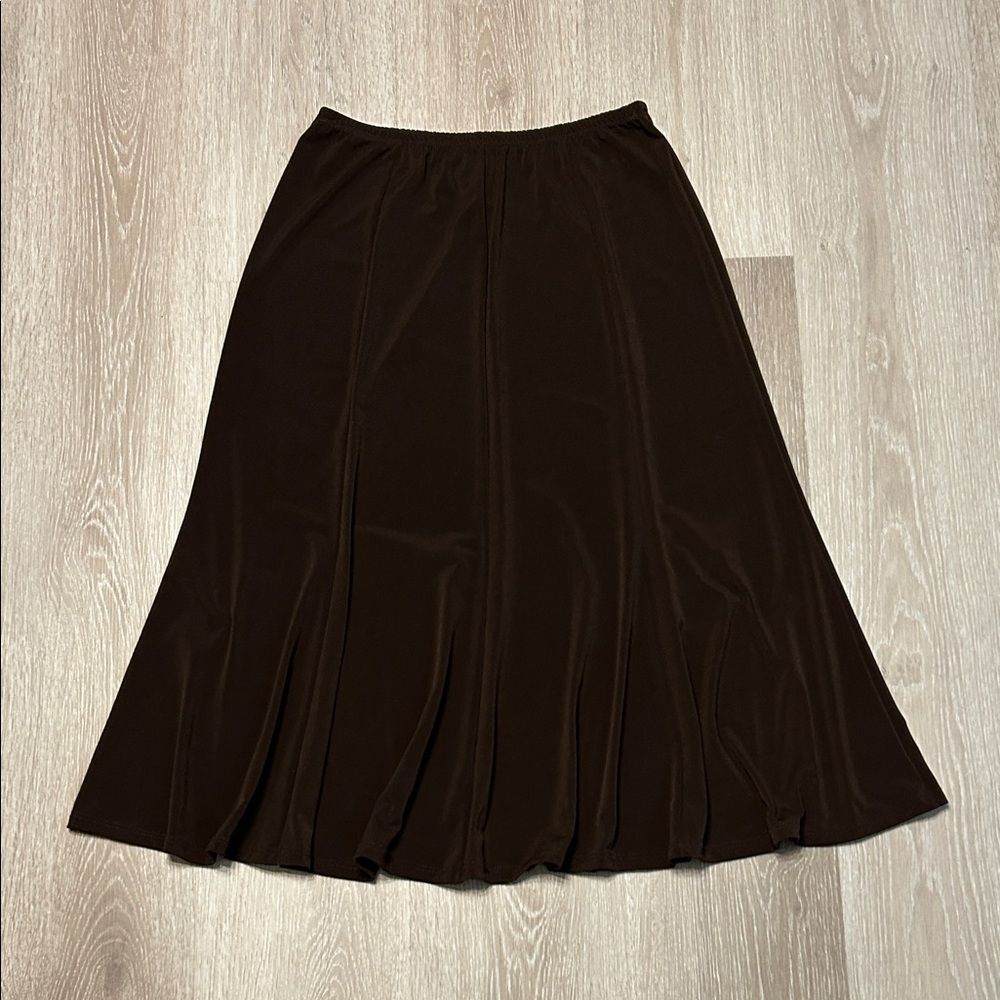 Vintage Bay Studio Brown Flared A Line Women's Skirt Sz Medium